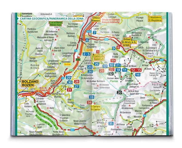 Produktbild: KOMPASS guida escursionistica Alpe di Siusi, Sassolungo, Sciliar, Catinaccio, 35 itinerari