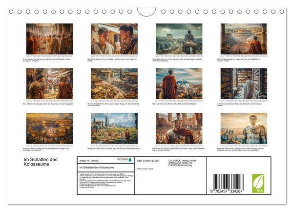 Produktbild: Im Schatten des Kolosseums (Wandkalender 2026 DIN A4 quer), CALVENDO Monatskalender