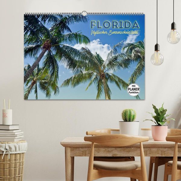 Produktbild: FLORIDA Idyllischer Sonnenscheinstaat (Wandkalender 2026 DIN A2 quer), CALVENDO Monatskalender