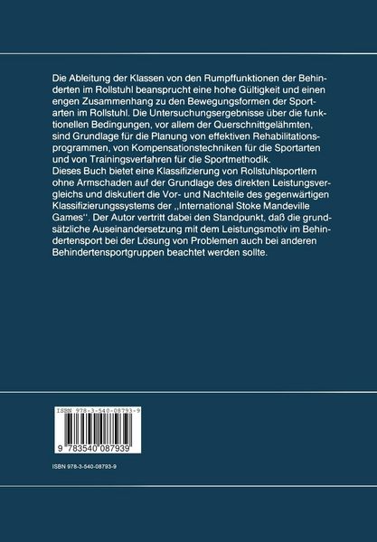 Produktbild: Funktionelle Klassifizierung f&uuml;r den Rollstuhlsport