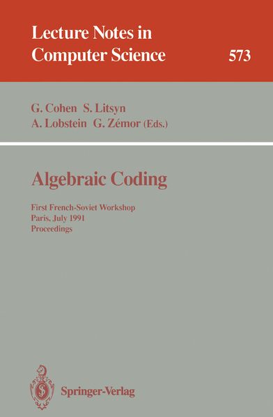 Produktbild: Algebraic Coding