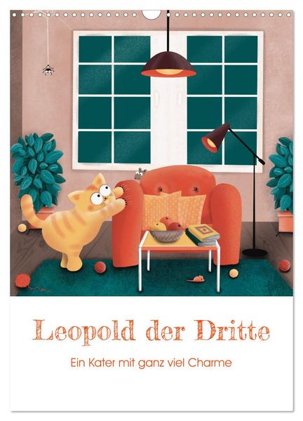 Produktbild: LEOPOLD DER DRITTE - Ein Kater mit ganz viel Charme (Wandkalender 2026 DIN A3 hoch), CALVENDO Monatskalender