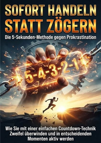 Sofort handeln statt zögern: Die 5-Sekunden-Methode gegen Prokrastination, Taschenbuch von Lina Krüger, Epubli, 9783565167807