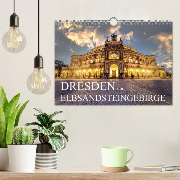 Produktbild: Dresden und Elbsandsteingebirge (Wandkalender 2026 DIN A4 quer), CALVENDO Monatskalender