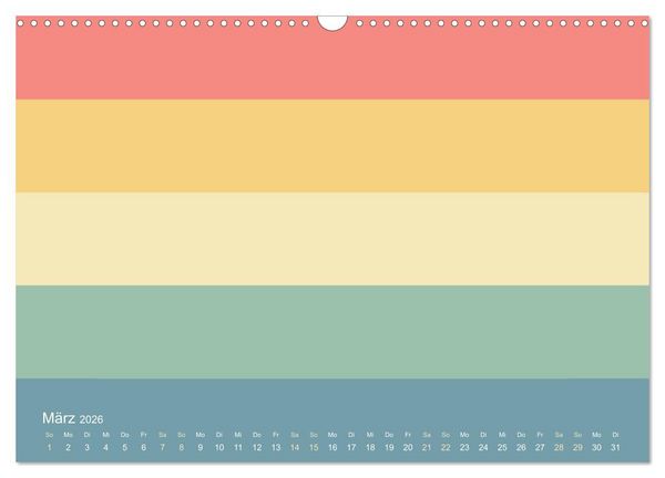 Produktbild: 70er Jahre Bastelkalender - DIY Kreativ-Kalender zum Selbstgestalten (Wandkalender 2026 DIN A3 quer), CALVENDO Monatskalender