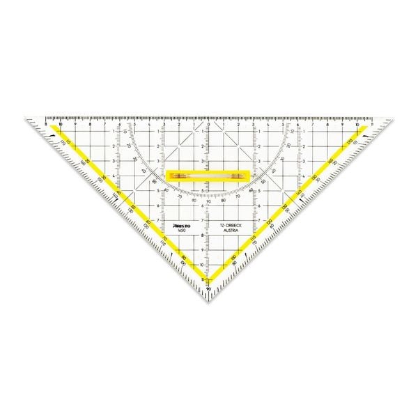 Produktbild: ARISTO TZ-Dreieck 25 cm Griff l&ouml;sbar, Facette, Tuschenoppen
