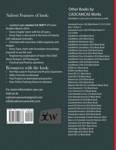 Produktbild: Autodesk Fusion 360 Black Book (V 2.0.18477) Part II