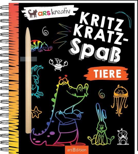 Kritzkratz-Spaß – Tiere, Gebundene Ausgabe von , arsedition, 9783845841045