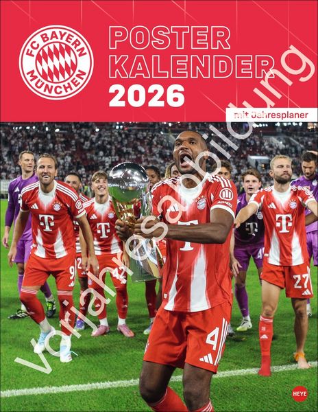 Produktbild: FC Bayern M&uuml;nchen Posterkalender 2027