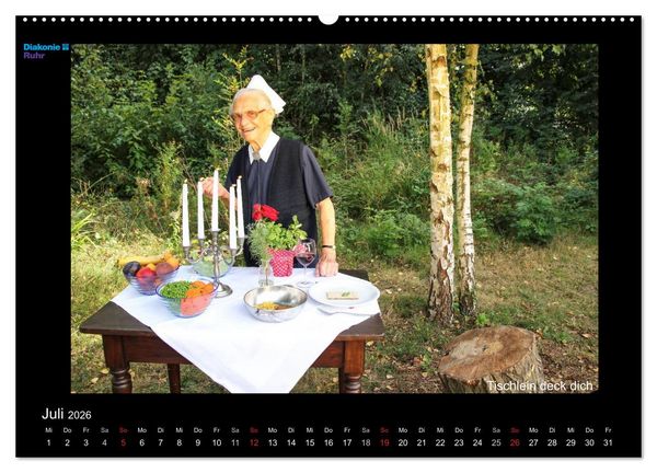 Produktbild: "Sch&ouml;nheit im Alter" - die Feierabendh&auml;user zu Gast im M&auml;rchenland der Br&uuml;der Grimm (hochwertiger Premium Wandkalender 2026 DIN A2 quer), Kunstdruck in Hochglanz