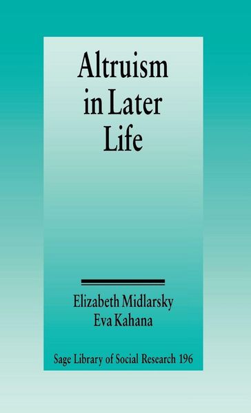 Produktbild: Altruism in Later Life