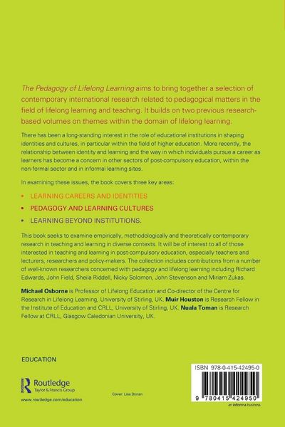 Produktbild: The Pedagogy of Lifelong Learning