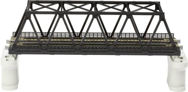 Kato - Unitrack Gleis - Kastenbrücke schwarz 2-gleisig mit Gleis 248 mm