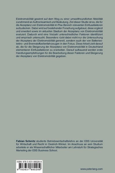 Produktbild: Akzeptanz von Elektromobilit&auml;t in Deutschland
