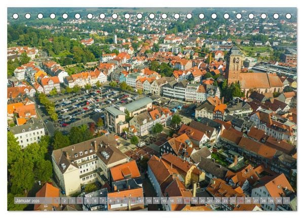 Produktbild: Ein Blick auf Bad Hersfeld (Tischkalender 2026 DIN A5 quer), CALVENDO Monatskalender