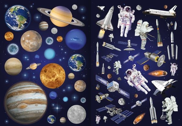 Produktbild: Meine Sticker – Mond und Weltraum