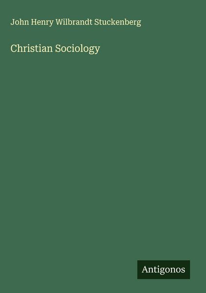 Produktbild: Christian Sociology
