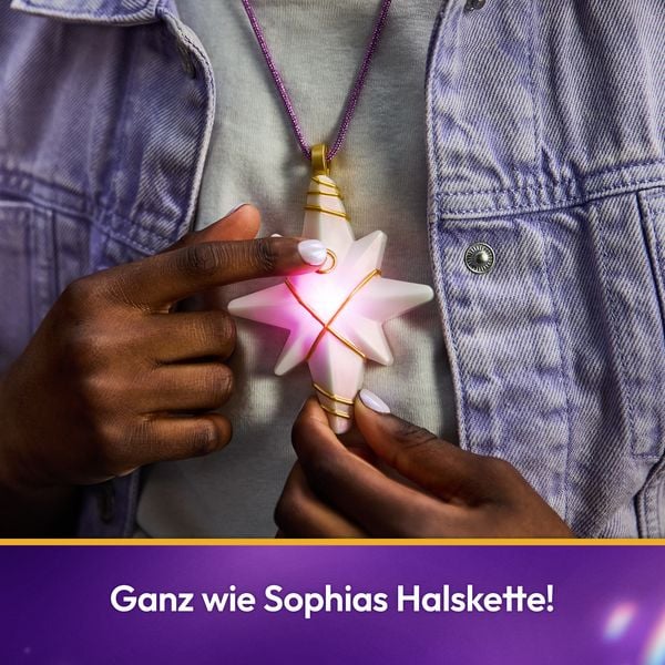 Produktbild: Unicorn Academy Schmuckset - Sophias Kette mit magischen Lichteffekten und Ring, passend zur beliebten Netflix-Serie