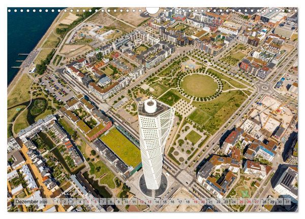Produktbild: Malm&ouml; von oben (Wandkalender 2026 DIN A3 quer), CALVENDO Monatskalender