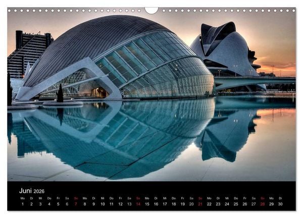 Produktbild: Moderne Architektur in Valencia (Wandkalender 2026 DIN A3 quer), CALVENDO Monatskalender