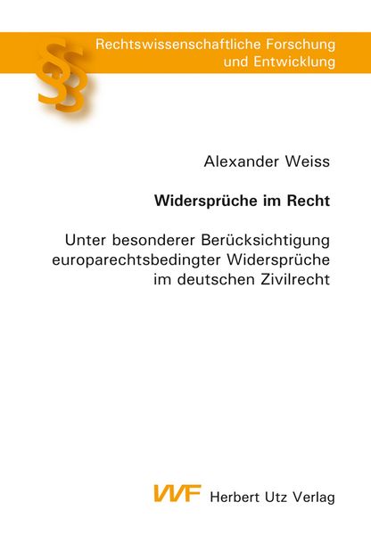 Produktbild: Widerspr&uuml;che im Recht
