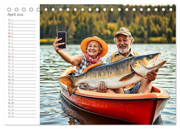 Produktbild: Renten-Turbo. Wenn der Ruhestand erst richtig Fahrt aufnimmt (Tischkalender 2026 DIN A5 quer), CALVENDO Monatskalender