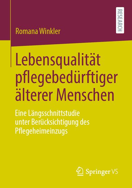 Produktbild: Lebensqualit&auml;t pflegebed&uuml;rftiger &auml;lterer Menschen