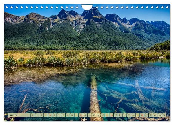 Produktbild: Neuseeland - atemberaubend sch&ouml;n (Wandkalender 2026 DIN A4 quer), CALVENDO Monatskalender