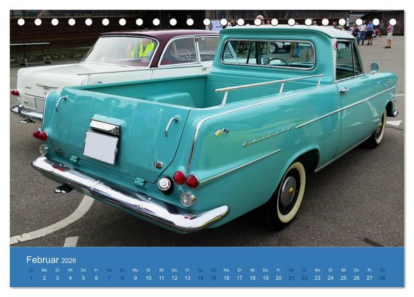 Produktbild: Opel Classics (Tischkalender 2026 DIN A5 quer), CALVENDO Monatskalender