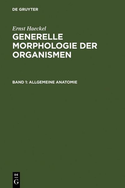 Produktbild: Generelle Morphologie der Organismen
