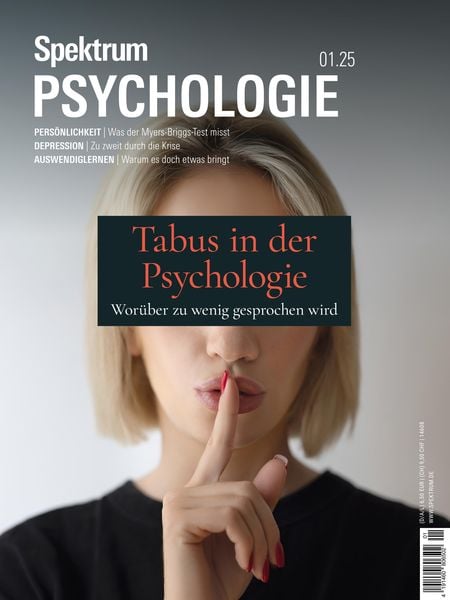 Produktbild: Spektrum Psychologie 1/2025 - Tabus in der Psychologie