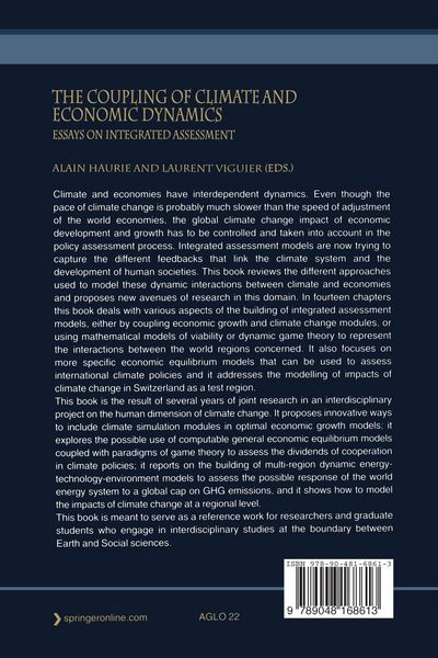 Produktbild: The Coupling of Climate and Economic Dynamics