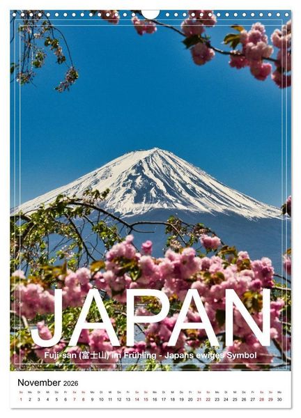 Produktbild: Japan PosterArt 2024 (Wandkalender 2026 DIN A3 hoch), CALVENDO Monatskalender
