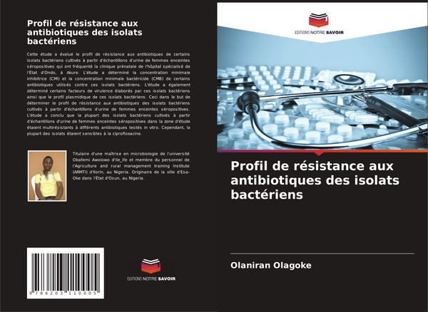 Produktbild: Profil de r&eacute;sistance aux antibiotiques des isolats bact&eacute;riens