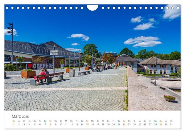 Produktbild: Oberhof - Urlaubsparadies am Rennsteig (Wandkalender 2026 DIN A4 quer), CALVENDO Monatskalender