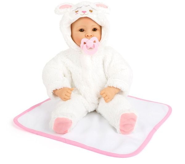 Produktbild: Small foot 11498 - Babypuppe Lämmchen, Puppe mit Zubehör, 43 cm