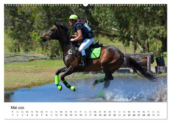 Produktbild: Eventing - Der ultimative Reitsport (Wandkalender 2026 DIN A2 quer), CALVENDO Monatskalender