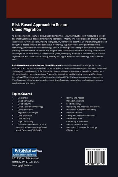 Produktbild: Risk-Based Approach to Secure Cloud Migration