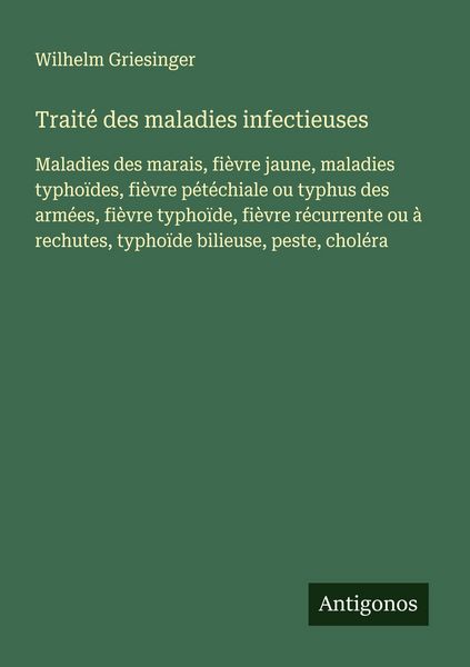 Produktbild: Trait&eacute; des maladies infectieuses