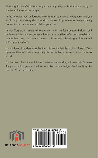 Produktbild: None of Your Business