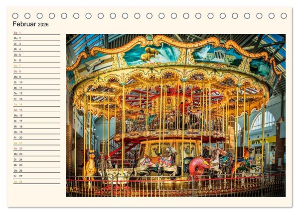 Produktbild: Karussell - Nostalgie (Tischkalender 2026 DIN A5 quer), CALVENDO Monatskalender