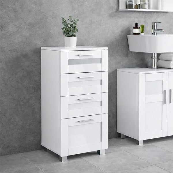 Produktbild: Midischrank Schubladen Nilari 76 x 38 x 28 cm