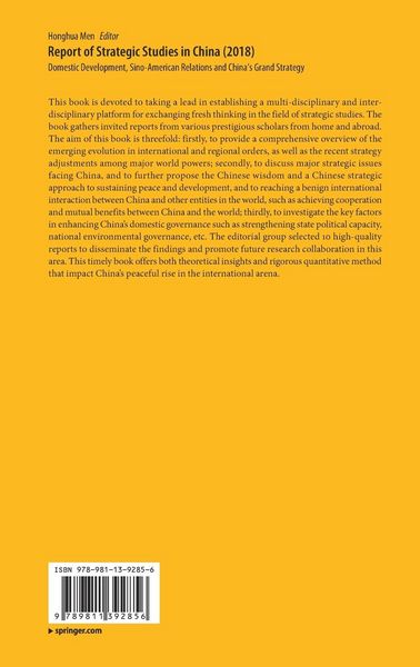 Produktbild: Report of Strategic Studies in China (2018)