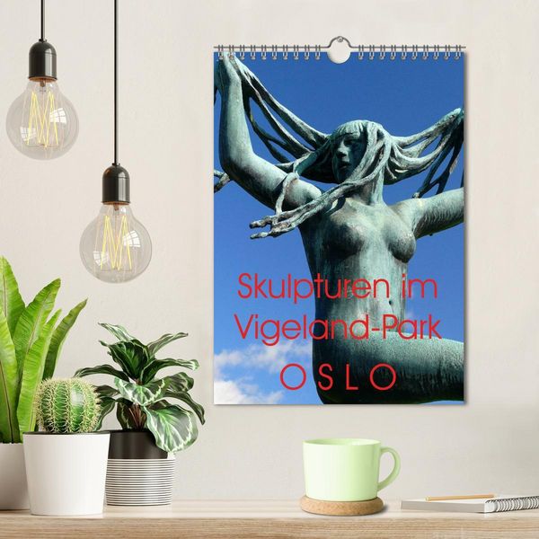 Produktbild: Skulpturen im Vigeland-Park Oslo (Wandkalender 2026 DIN A4 hoch), CALVENDO Monatskalender