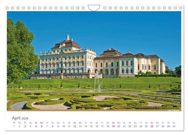 Produktbild: Der Neckar - Unterwegs in Deutschland (Wandkalender 2026 DIN A4 quer), CALVENDO Monatskalender