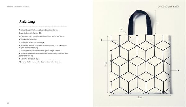 Produktbild: Kleine kreative Auszeit: Coole Taschen n&auml;hen