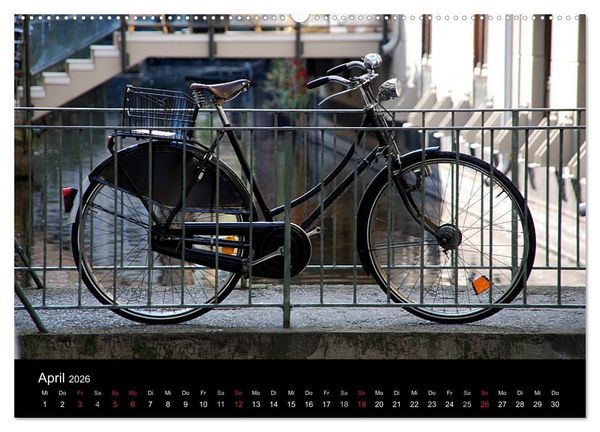 Produktbild: Mit dem Fahrrad durch 2026 (hochwertiger Premium Wandkalender 2026 DIN A2 quer), Kunstdruck in Hochglanz
