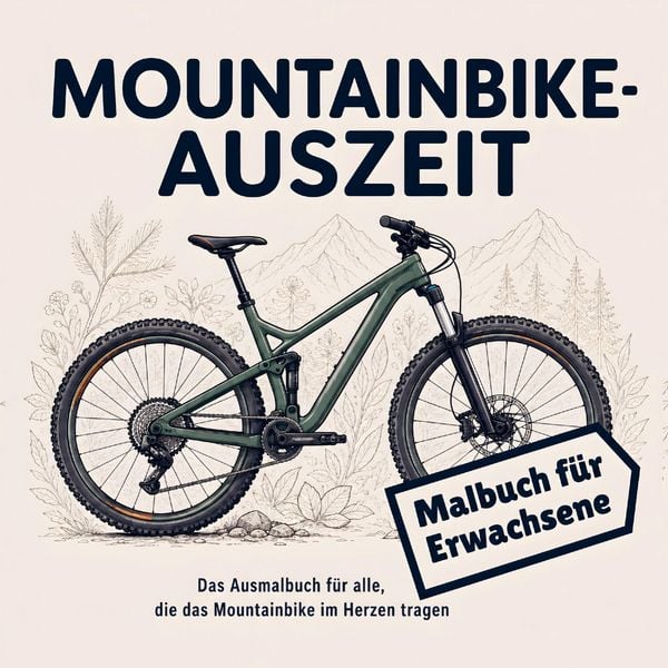 Produktbild: Mountainbike Auszeit - Malbuch f&uuml;r Erwachsene