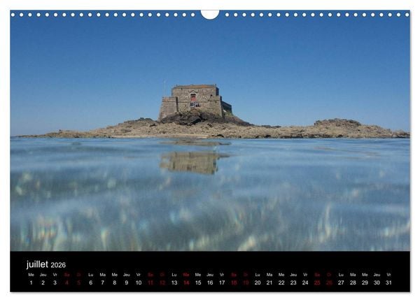 Produktbild: Saint-Malo au fil des mois (Calendrier mural 2026 DIN A3 vertical), CALVENDO calendrier mensuel