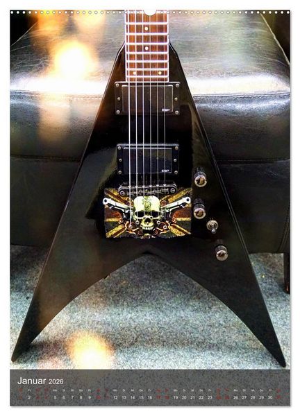 Produktbild: Magische Gitarren (hochwertiger Premium Wandkalender 2026 DIN A2 hoch), Kunstdruck in Hochglanz